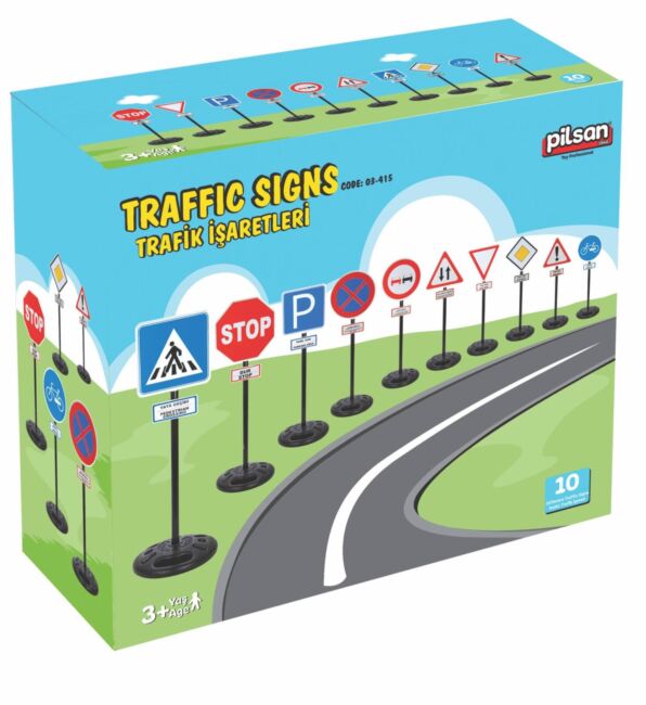 Игрален комплект Пътни знаци 03415