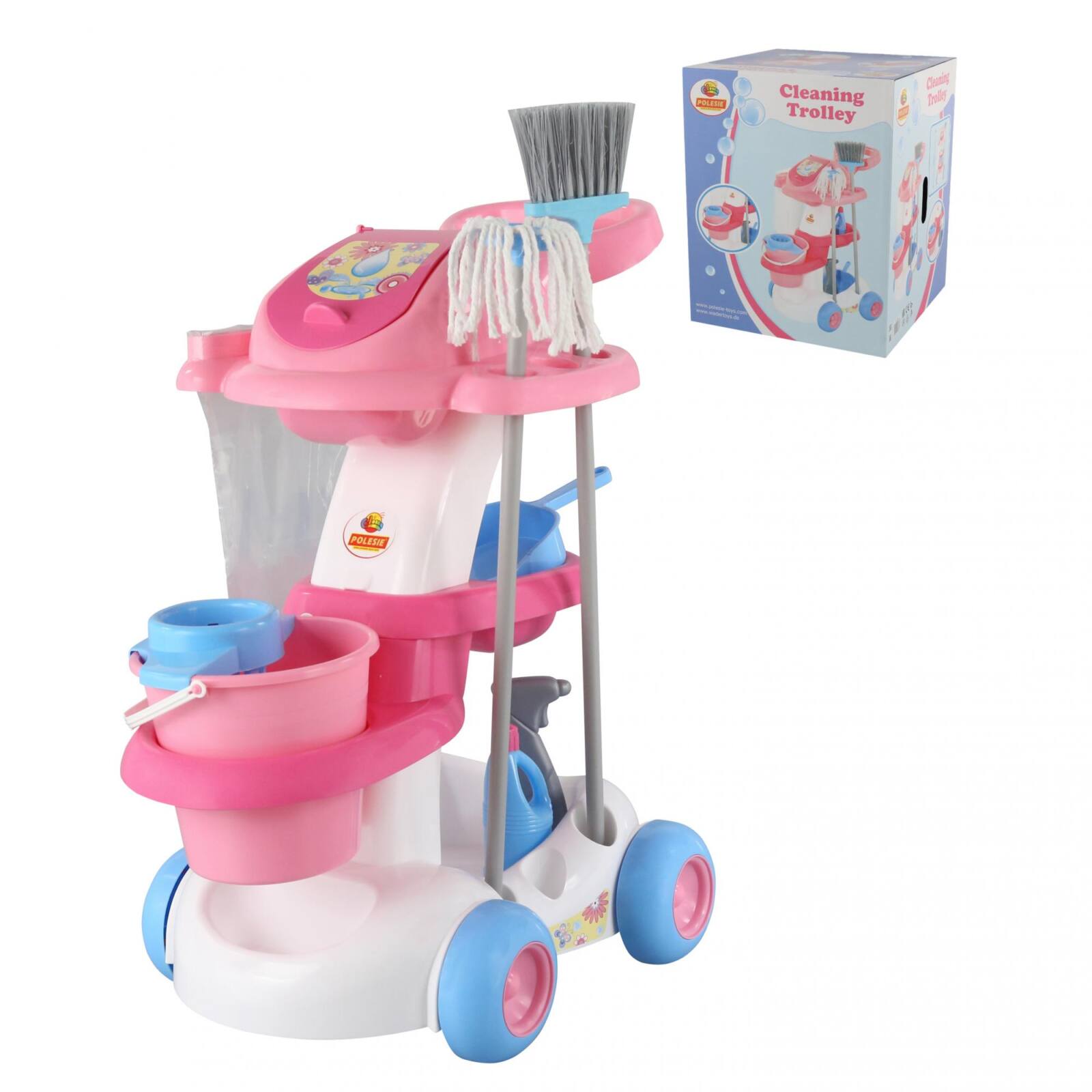Детски комплект играчка Количка за почистване