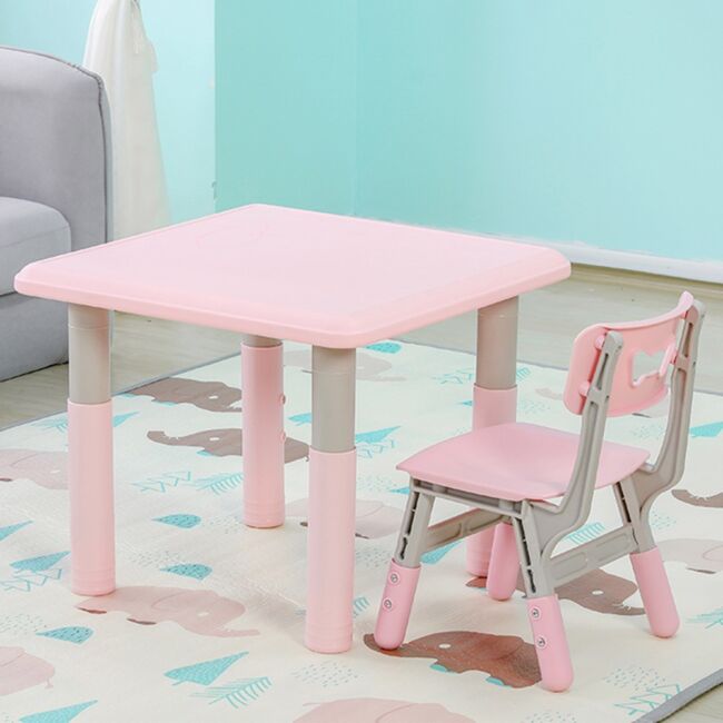 Маса със стол розова детска Lala 18106