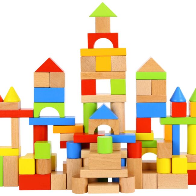 Дървени кубчета 100 елемента TK9907A