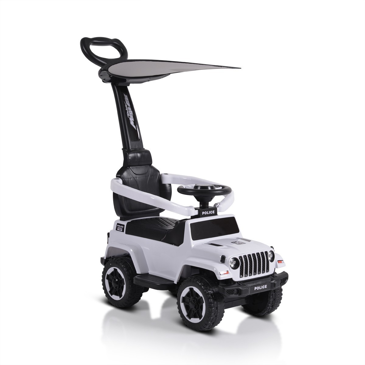 Кола за бутане Police бяла с дръжка 219