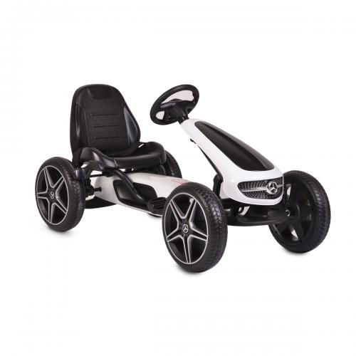 Картинг Mercedes Benz бял Go Kart EVA