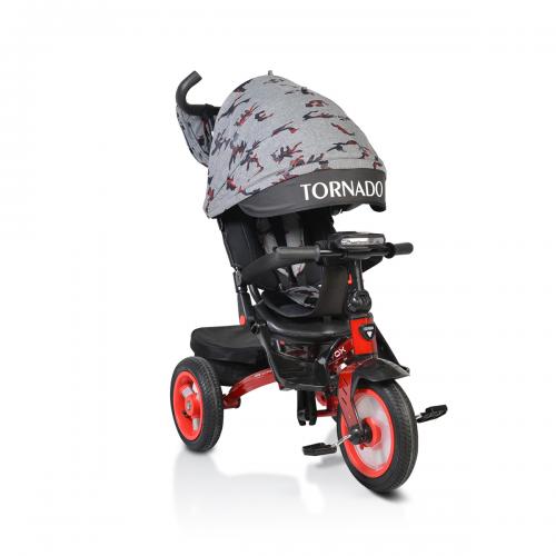 Детска триколка Tornado червена с музикално табло