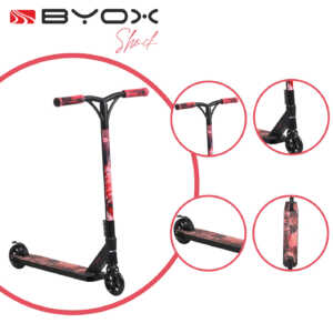 Детска Тротинетка червена Stunt Shock