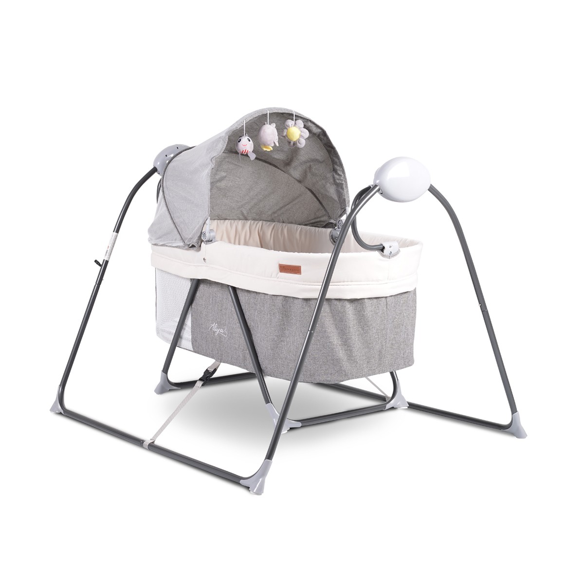 Електрическа люлка 2в1 сива Aliya