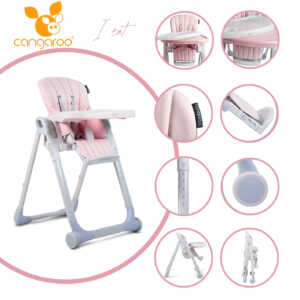 I Eat розов Детски стол за хранене