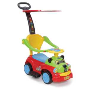 Кола за бутане Panda червена с дръжка JY-Z02A