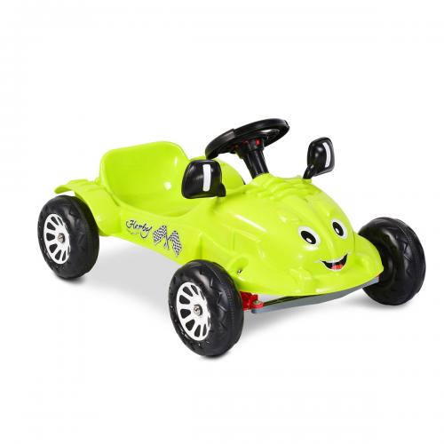 Детска Кола Herby зелена с педали - 07302