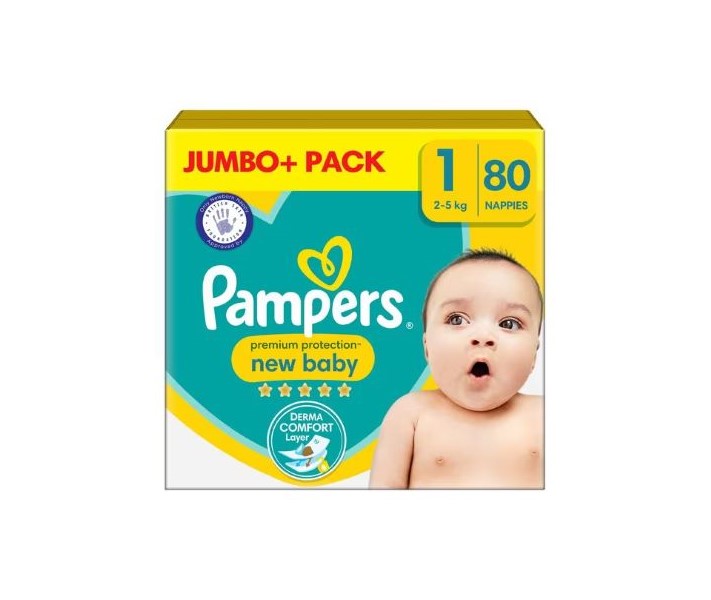 Pampers Пелени Premium Care 1 80бр.-1