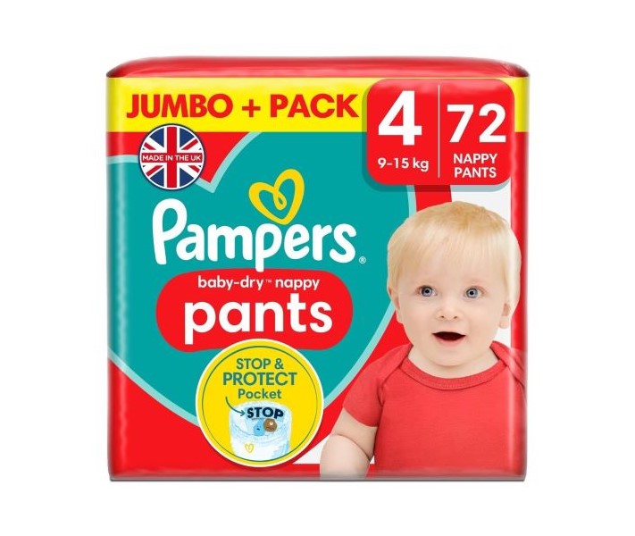 Pampers Гащи Baby Dry 4 72бр.-1