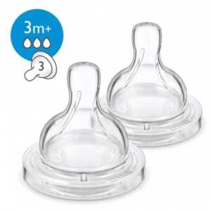 Philips AVENT Anti-colic MEDIUM 3м+ 2бр Биберони Classic+