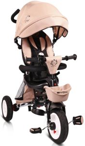 Сгъваема Детска триколка бежова Flexy Lux
