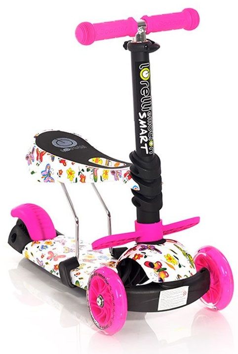 Тротинетка SMART PINK BUTTERFLY