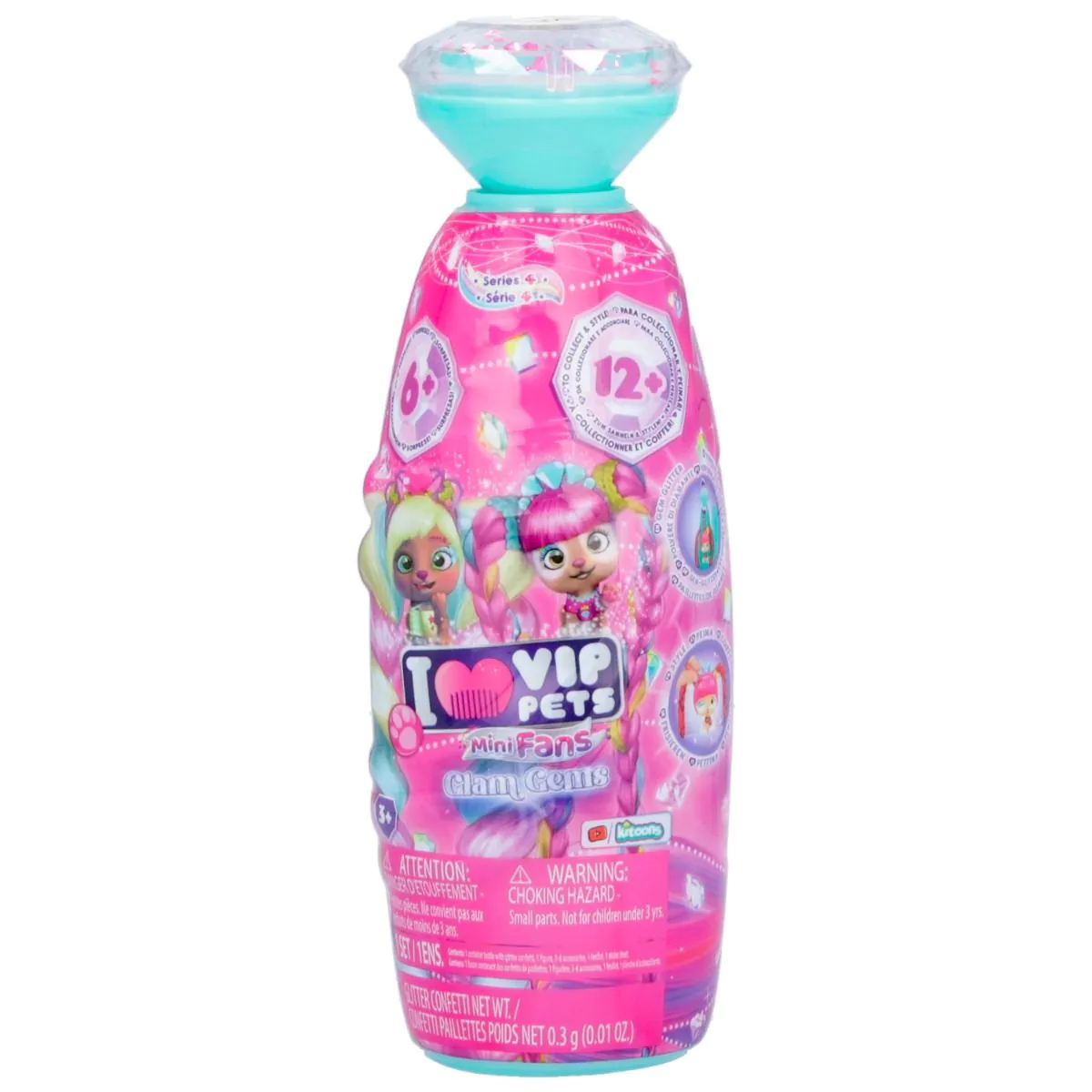 VIP PETS GLAM GEMS Mini Fans Мини Кученце изненада в бутилка
