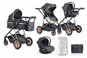 Комбинирана количка Midas черна 2в1