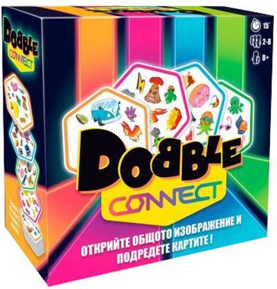 Настолна игра Dobble Connect - парти