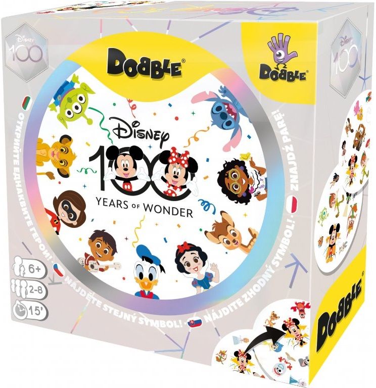 Настолна игра "Dobble Disney 100" българско издание - семейна