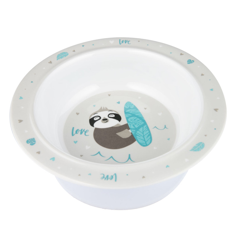 Меламинова купа EXOTIC ANIMALS 270мл Сива с вакуумен ринг