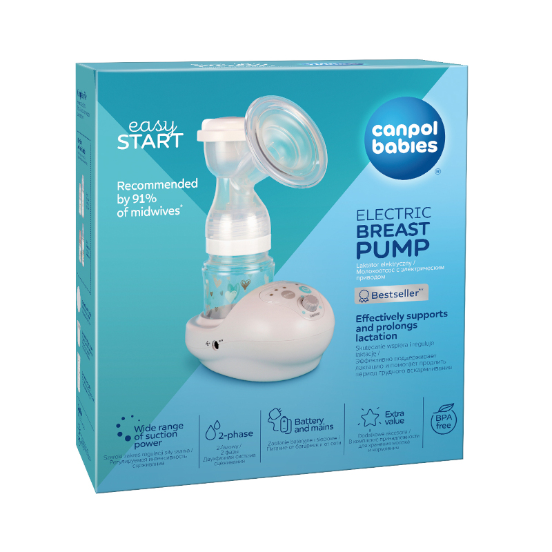 Електрическа помпа за кърма Easy Start Canpol Babies