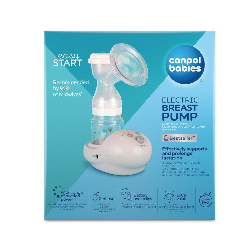 Електрическа помпа за кърма Easy Start Canpol Babies