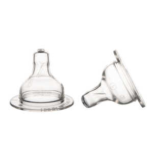 Антиколик силиконов биберон Easy Start 3м+ за шише с широко гърло 2бр