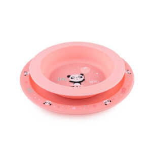 Комплект за хранене EXOTIC ANIMALS розов 2 части