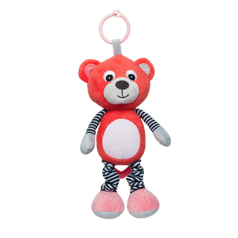 Мека музикална играчка BEARS корал 0м+