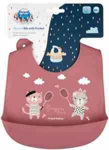 Силиконов лигавник с джоб BONJOUR PARIS