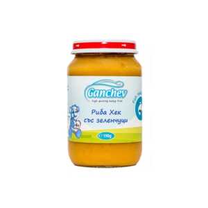 ГАНЧЕВ пюре риба със зеленчуци 4+месеца 190Г