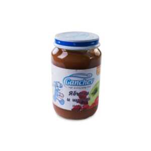 ГАНЧЕВ пюре от ябълки и шипка 4+месеца 190Г