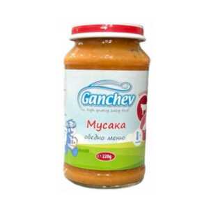ГАНЧЕВ Пюре Обедно меню мусака 8+месеца 220Г
