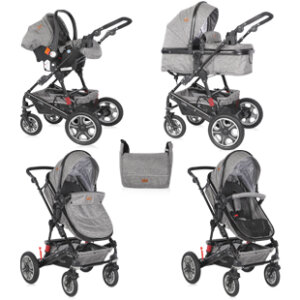 КОЛИЧКА LORA Dark Grey SET