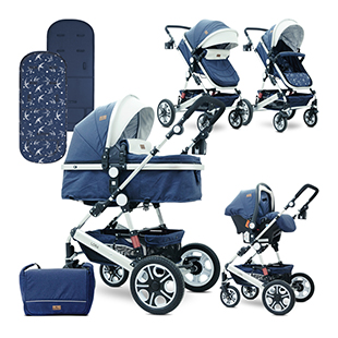 КОЛИЧКА LORA Blue Birds SET