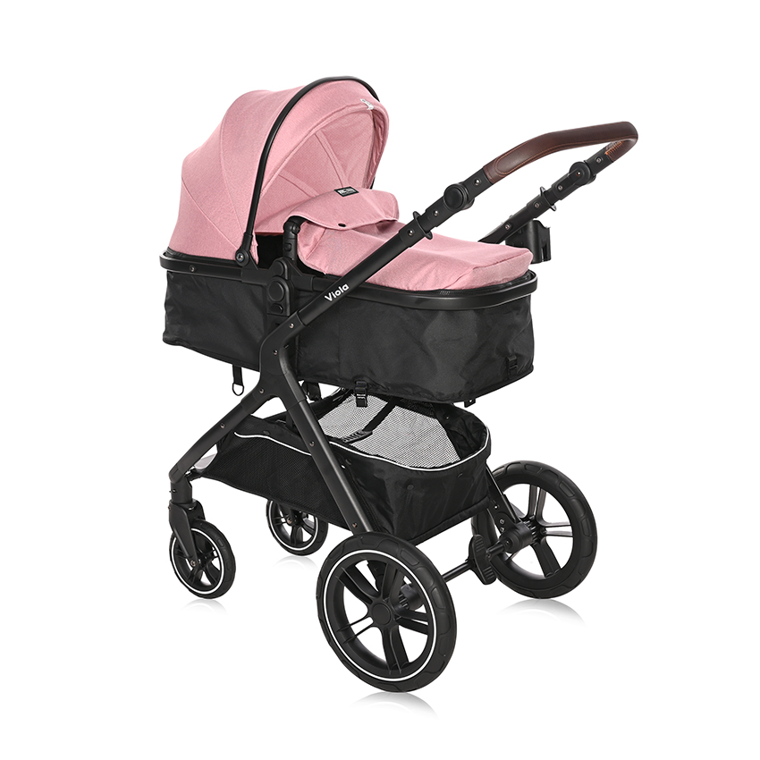 Количка VIOLA розова с адаптори