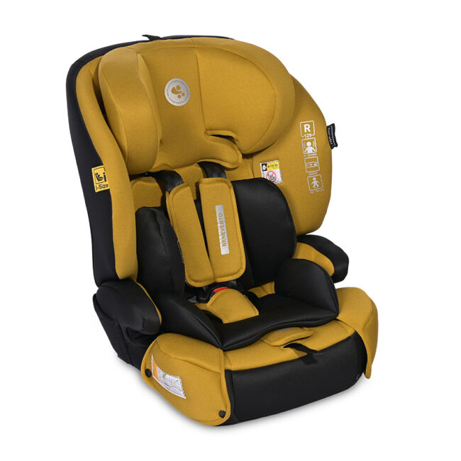 Столче за кола BENEVENTO жълто 76-150CM ISOFIX
