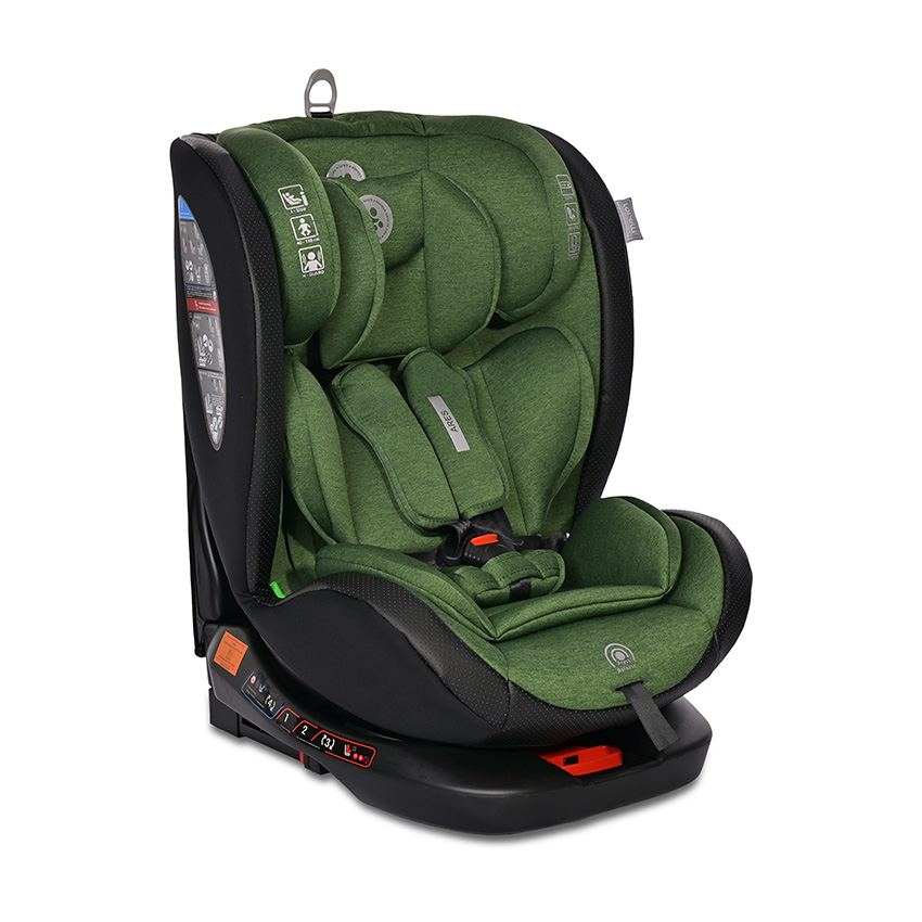 Стол за кола ARES зелен i-Size 40-150CM ISOFIX 360