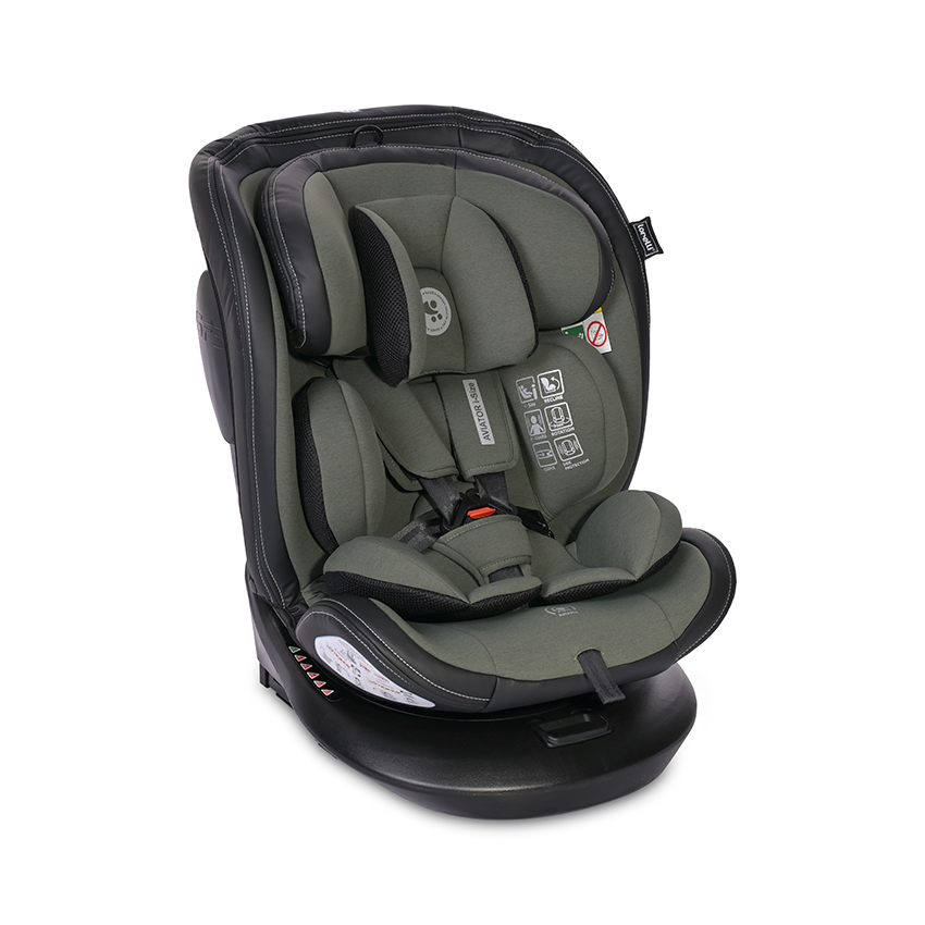 Столче за кола AVIATOR зелено i-Size ISOFIX 40-150CM
