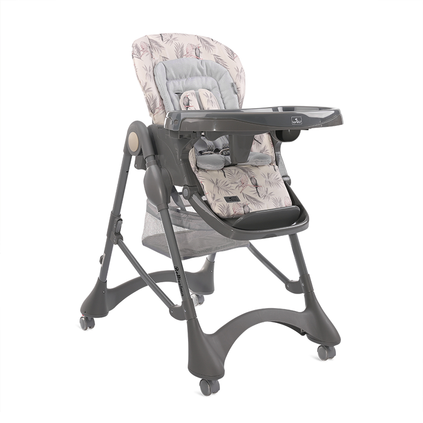 Столче за хранене BELLISSIMO GREY PARROTS ЕКО КОЖА