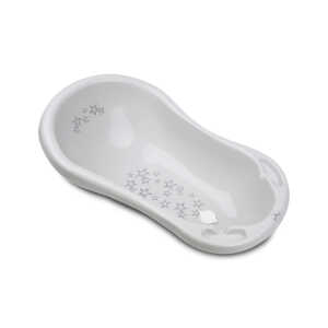 Вана 84см LITTLE STARS GREY нехлъзгаща с оттичане