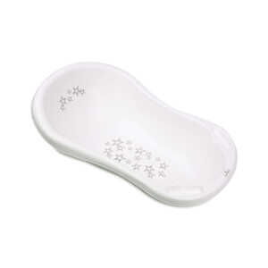 Вана 84см LITTLE STARS WHITE нехлъзгаща с оттичане