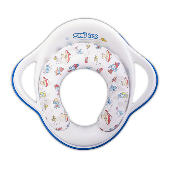 Мека приставка с дръжки Lorelli The Smurfs, white