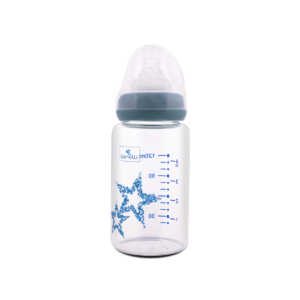СТЪКЛЕНО ШИШЕ ANTI COLIC 120МЛ MOONLIGHT BLUE