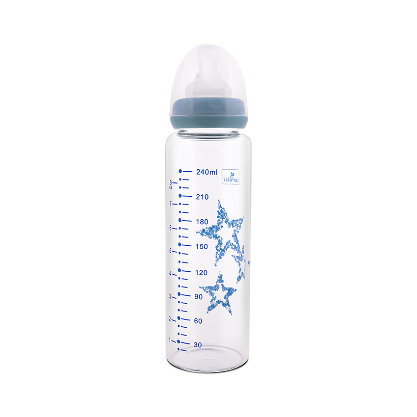 СТЪКЛЕНО ШИШЕ ANTI COLIC 240МЛ MOONLIGH BLUE - Image 2
