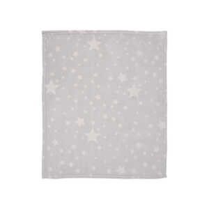 ОДЕЯЛО КОРАЛ 85/100 СИВО СЪС ЗВЕЗДИ