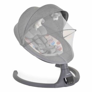 Бебешка Електрическа люлка iSwing Тъмносив