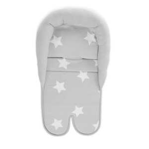 ПОДЛОЖКА CAR SEAT ЗВЕЗДИ СИВО