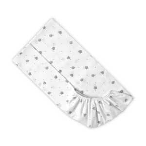 ЧАРШАФ С ЛАСТИК ВЛАКЧЕ СИВО 60/120+15см