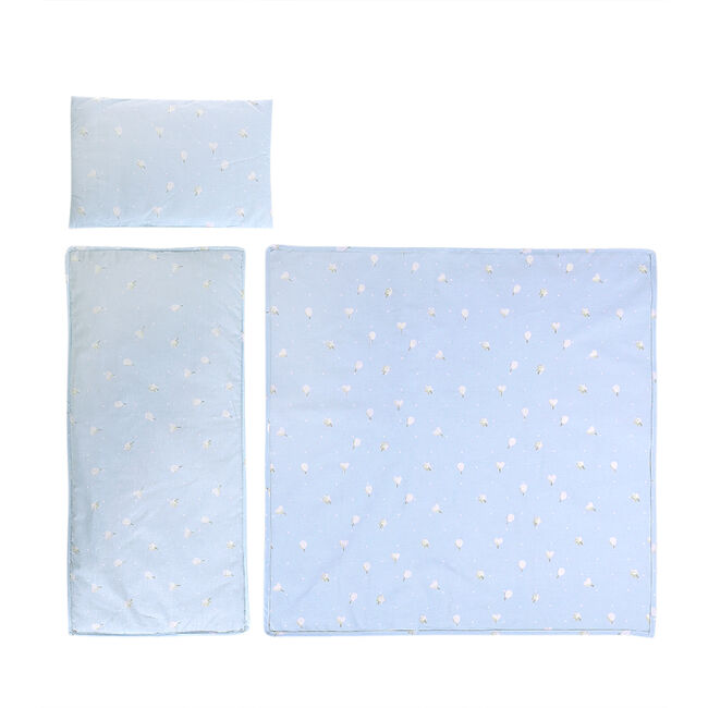 Комплект за количка СИНЬО ВЛАКЧЕ ЛЕТЕН РАНФОРС