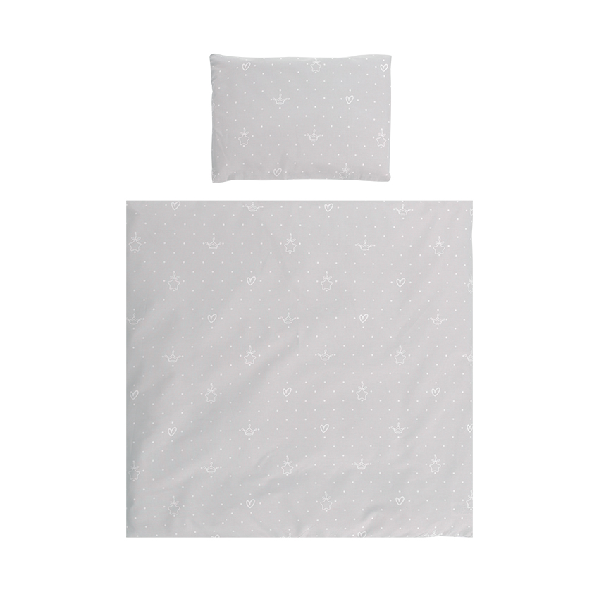 Спален комплект за кошара Мечо сиво EVA 5 ЧАСТИ