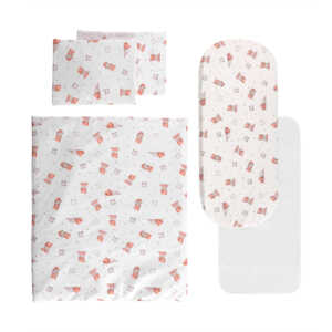 Спален комплект за количка МЕЧЕ С ВЪЗГЛАВНИЦА с протектор